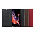 Samsung Galaxy Note9 Leather Wallet Cover Čierna - Puzdro na mobil
