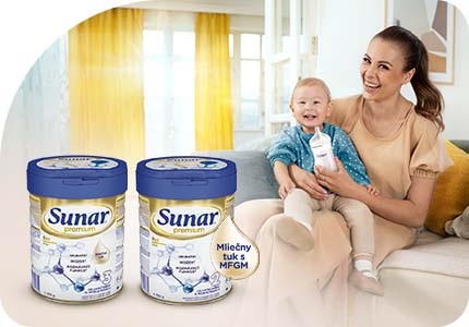 Prémiové dojčenské mlieko Sunar