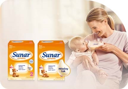 Obľúbené dojčenské mlieko Sunar