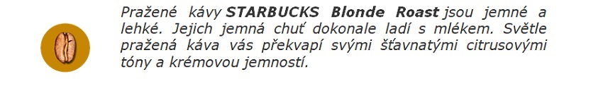 Káva Starbucks Blonde Roast – svetlo pražená káva