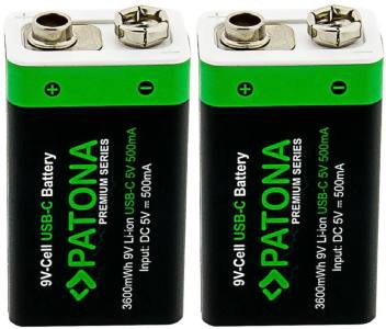 9 V batéria nabíjacia USB