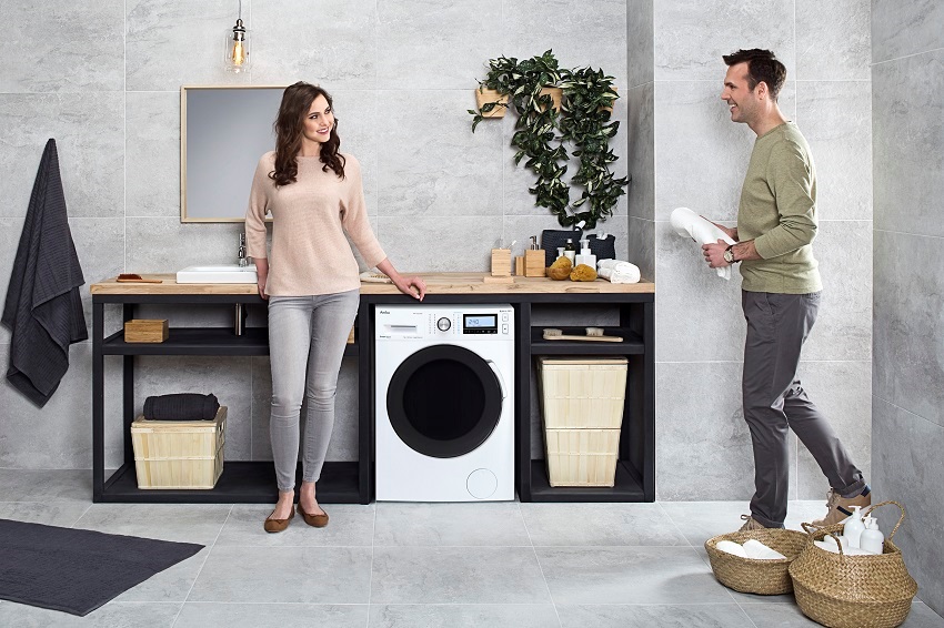 Funkcia Elektromagnetický zámok pri práčkach Amica.