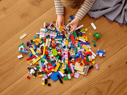 Rôzne množstvo kociek v sadách LEGO Classic