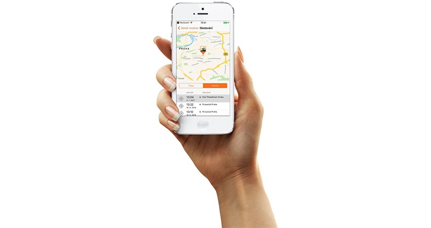 GPS lokátor; inteligentný telefón; aplikácia