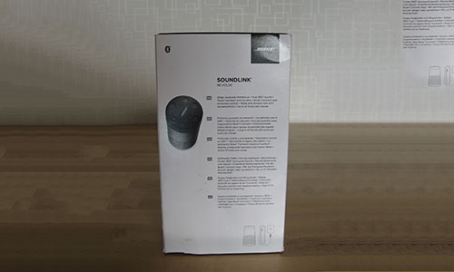 Bose Soundlink Revolve, balenie, zadná strana