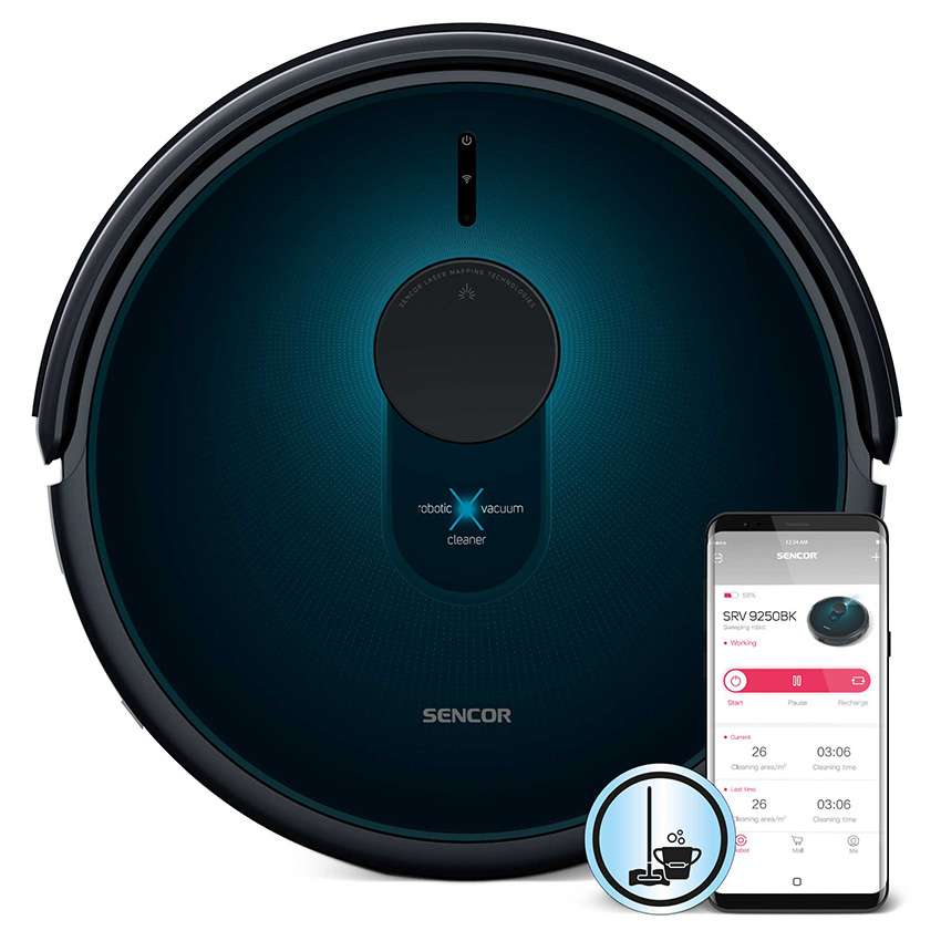 robotický vysávač; SENCOR SRV 9250BK; recenzia