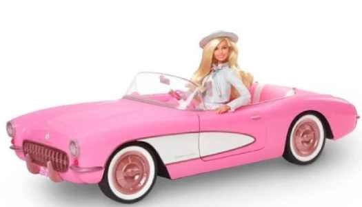 Ružové auto Barbie kabriolet