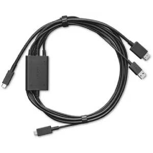 USB-C HDMI kábel a USB-A 3 v 1