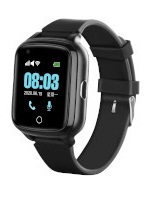 Smart hodinky pre seniorov – čierne