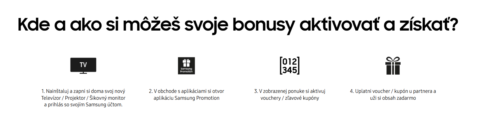 Samsung bonusy, ako na to