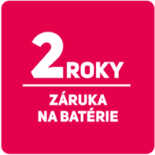 2 ROKY ZÁRUKA NA BATÉRIU