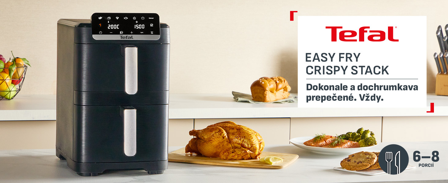 Tefal EY7528E0 Easy Fry Crispy Stack recenzia