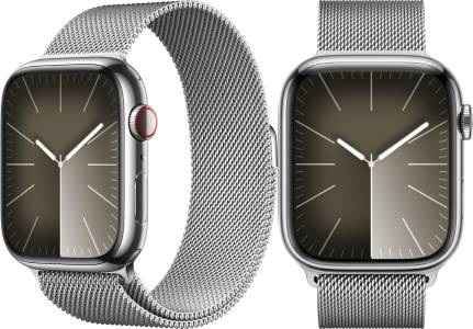 Apple Watch Seria 9 s nerezovým puzdrom