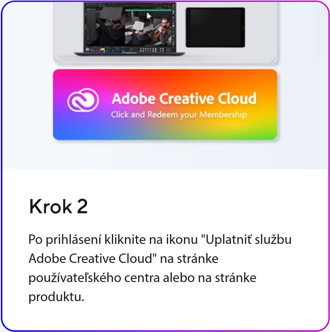 Darček ASUS Adobe Creative Cloud na 1 alebo 3 mesiace - nutné registrovať