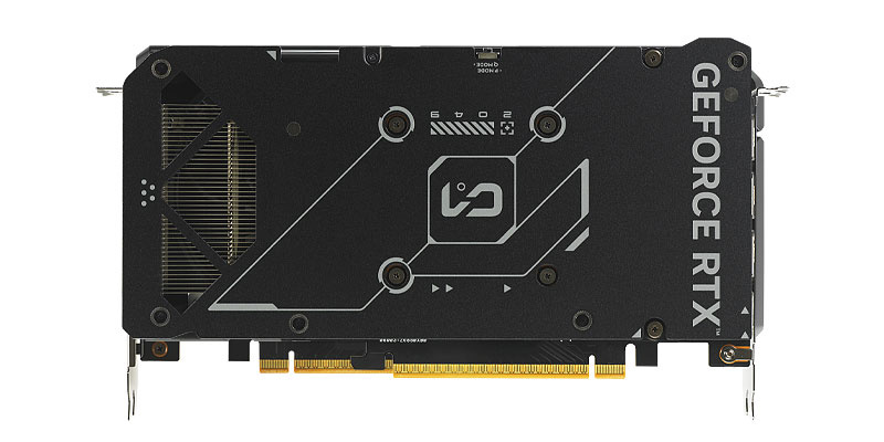 Asus DUAL RTX 5060 O8G; zadná strana
