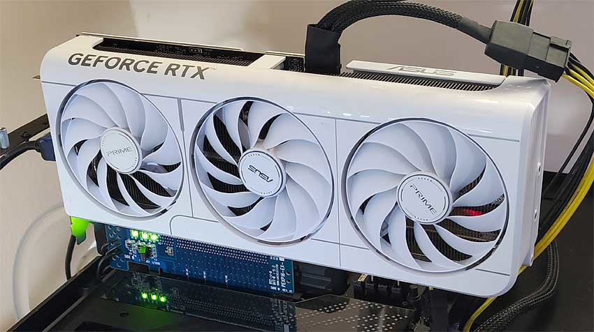 Asus PRIME RTX 5070 O12G WHITE v testoch