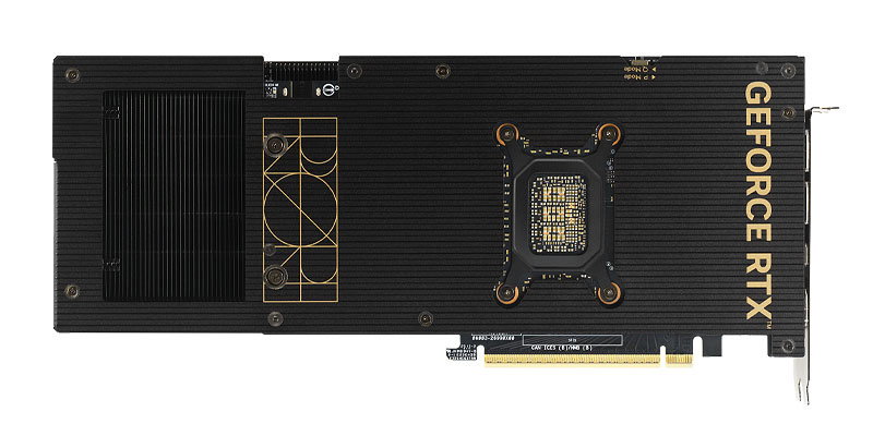 Asus ProArt RTX 5080 O16G; zadná strana
