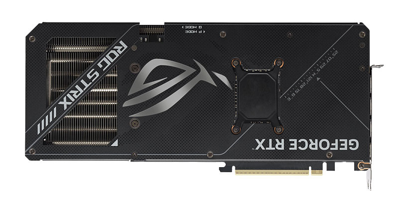 Asus STRIX RTX 5070 Ti O16G Gaming; zadná strana