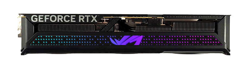 Asus STRIX RTX 5070 Ti O16G Gaming; horná strana 
