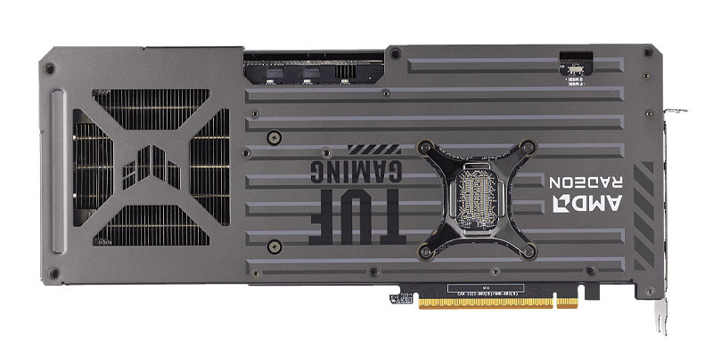Asus TUF RX 9070 O16G Gaming; zadná strana