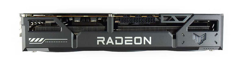 Asus TUF RX 9070 XT O16G Gaming; horná strana 