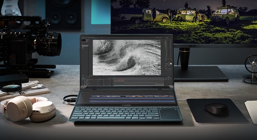 ASUS; ZenBook Pro Duo 15; notebook; CES 2021;
