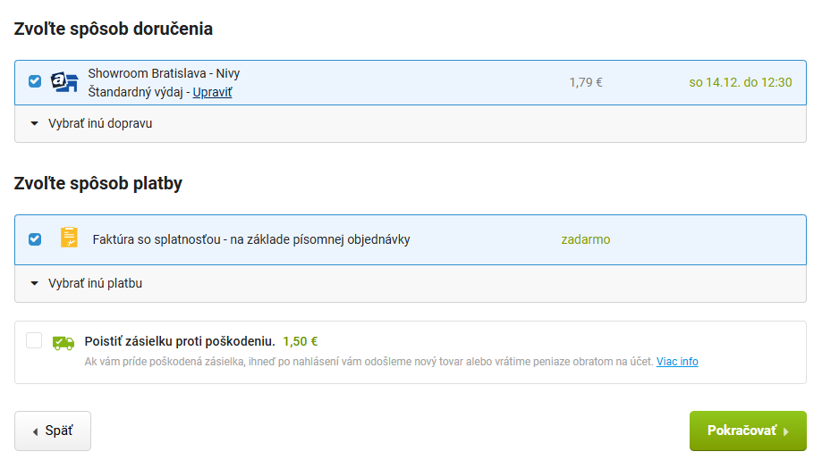 potvrdenie písomnej objednávky