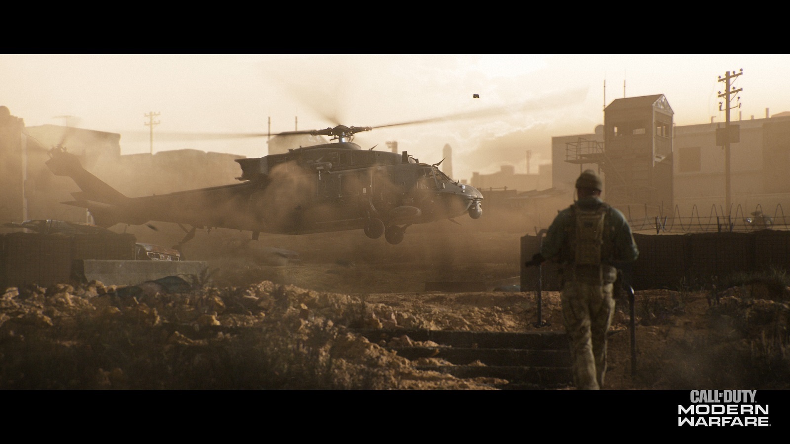 Call of Duty: Modern Warfare; screenshot: helicopter