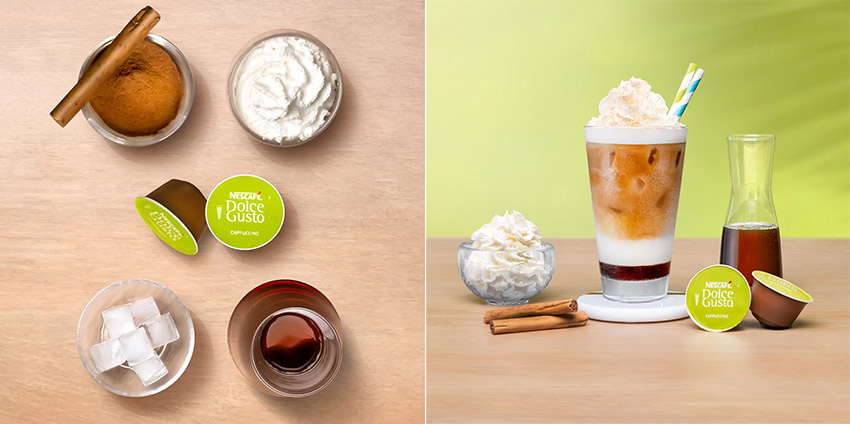 Ľadové javorové cappuccino