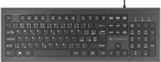 Čierna PC klávesnica