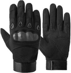Čierne vojenské rukavice