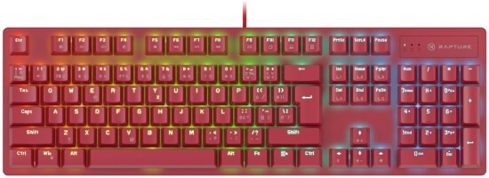 Červená klávesnica k notebooku