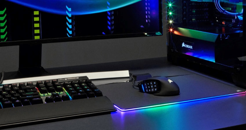 Corsair;iCUE;RGB podsvietenie; napájací zdroj;