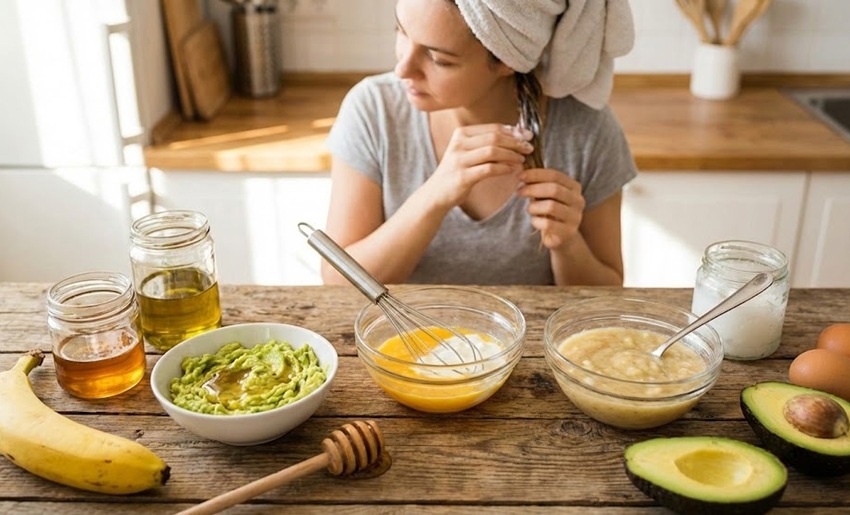 Domáca maska na vlasy
