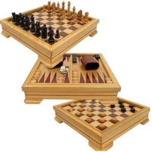 Šach drevený