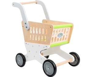 Nákupný vozík detský – drevený