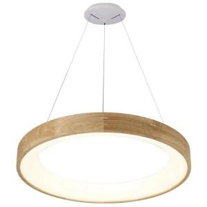 Drevený LED luster
