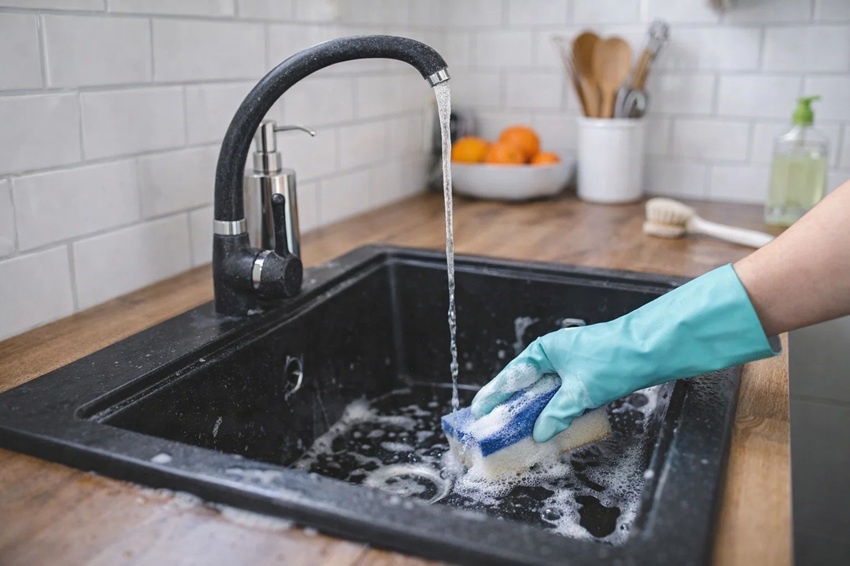 Ako vyčistiť granitový drez