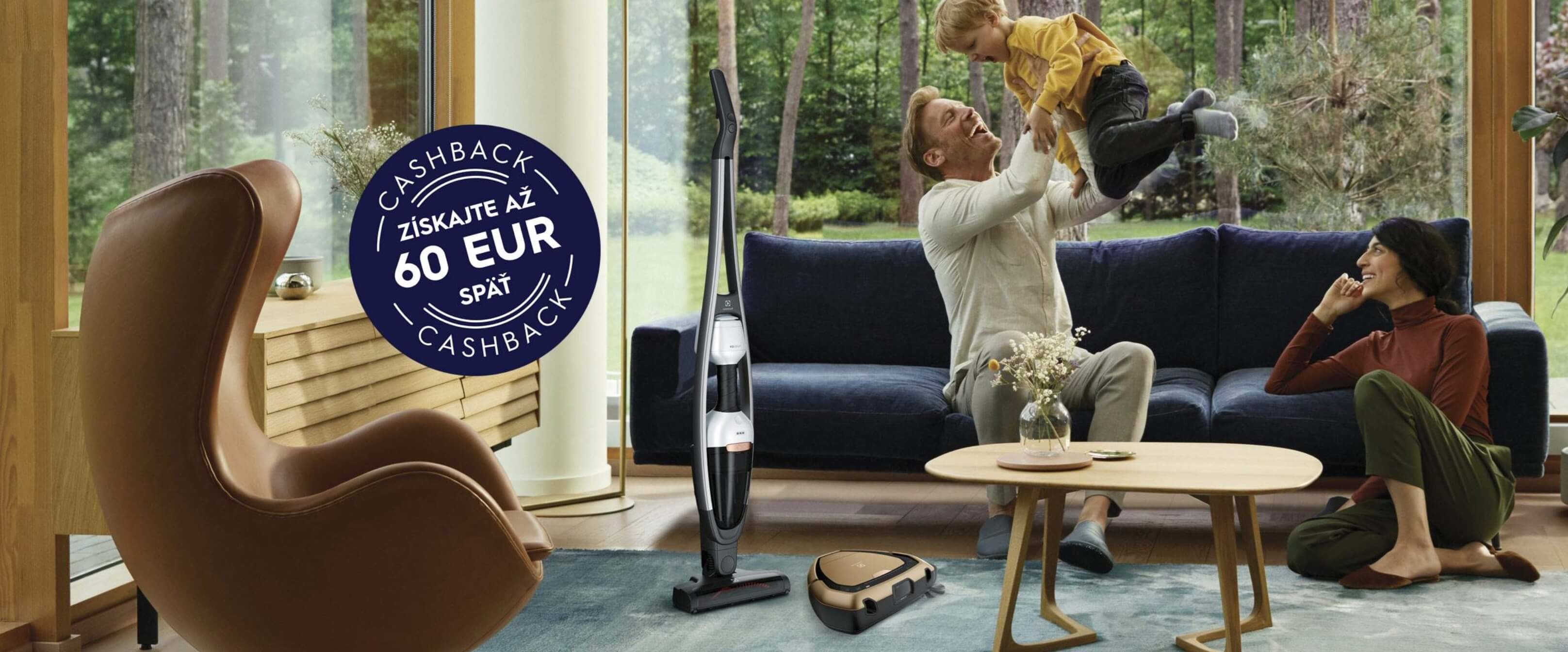 Jesenná akcia na vybrané modely vysávačov Electrolux s cashbackom až 60 eur