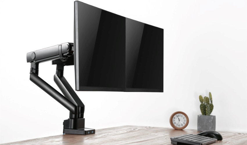 Ergonomické držiaky monitorov