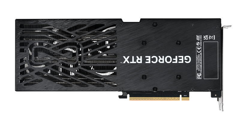 Gainward RTX 5060 PYTHON III 8G; zadná strana