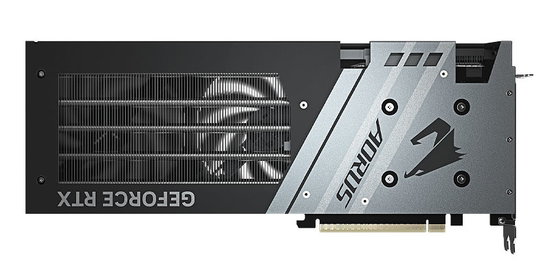 Gigabyte AORUS RTX 5060 ELITE 8G; zadná strana