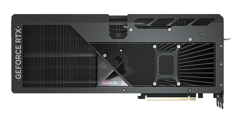 Gigabyte AORUS RTX 5080 MASTER 16G; zadná strana