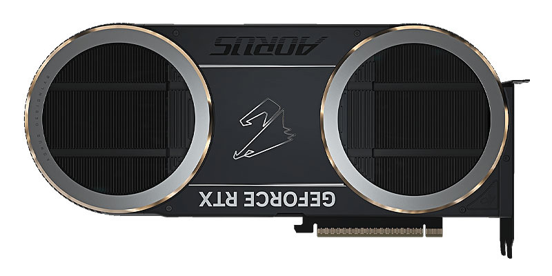 Gigabyte AORUS RTX 5090 INFINITY 32G; zadná strana