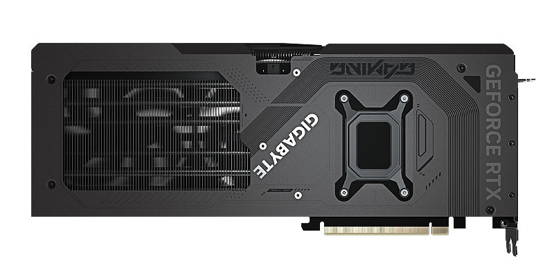 Gigabyte RTX 5070 GAMING OC 12G; zadná strana
