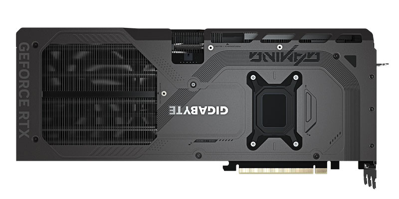 Gigabyte RTX 5070 Ti GAMING OC 16G; zadná strana