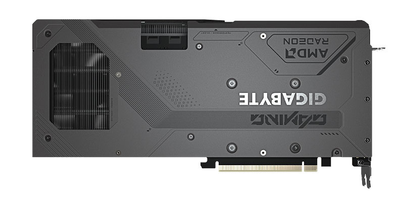 Gigabyte RX 9070 GAMING OC 16G; zadná strana