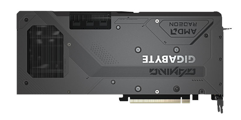 Gigabyte RX 9070 XT GAMING OC 16G; zadná strana