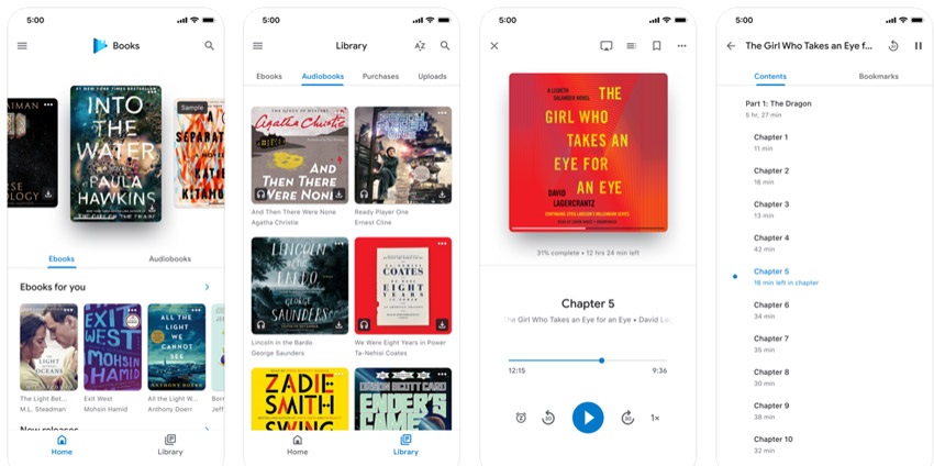 Google Books, aplikácia