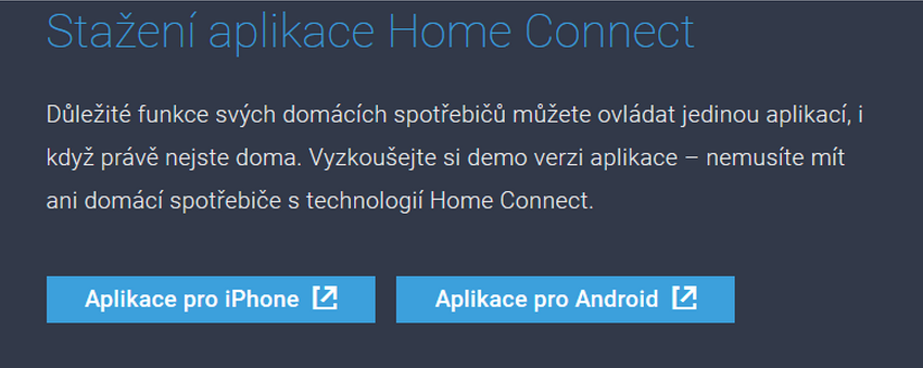 Stiahnite si demoverziu aplikácie Home Connect